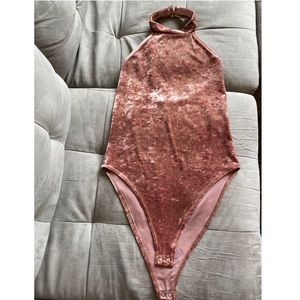 Velvet body suit